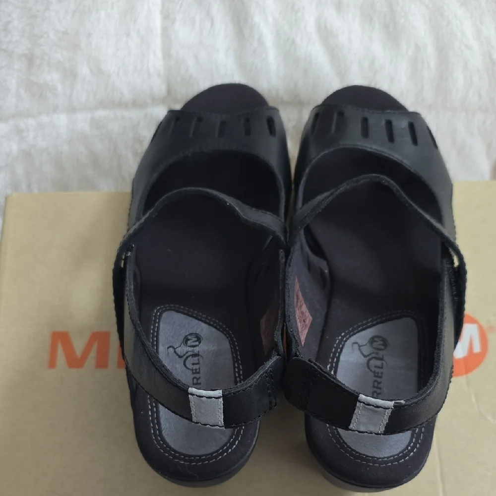 Merrell Women's Black Heeled Sandals